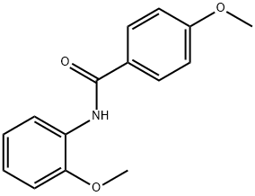 4-甲氧基-N-(2-甲氧基苯基)苯甲酰胺 结构式