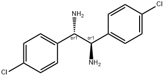 1,2-双(4-氯苯)乙基-1,2-二胺 结构式