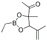 1-[2-Ethyl-4-methyl-5-(1-methylethenyl)-1,3,2-dioxaborolan-4-yl]ethanone 结构式