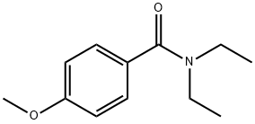 N,N-二乙基-4-甲氧基苯甲酰胺 结构式