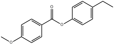 4-甲氧基苯甲酸-4-乙基苯酯 结构式