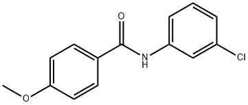 N-(3-氯苯基)-4-甲氧基苯甲酰胺 结构式