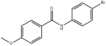 N-(4-溴苯基)-4-甲氧基苯甲酰胺 结构式