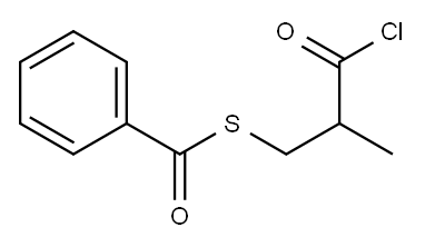 S-benzoyl-3-mercapto-2-methylpropanoyl chloride 结构式