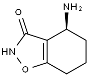 1,2-Benzisoxazol-3(2H)-one,4-amino-4,5,6,7-tetrahydro-,(4S)-(9CI) 结构式