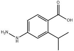 Benzoic acid, 4-hydrazino-2-(1-methylethyl)- (9CI) 结构式