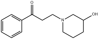 3-(3-羟基-1-哌啶基)-1-苯基-1-丙酮 结构式