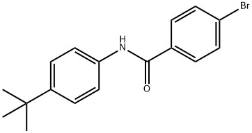 4-溴-N-(4-叔丁基苯)苯甲酰胺 结构式