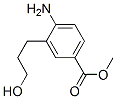 Benzoic acid, 4-amino-3-(3-hydroxypropyl)-, methyl ester (9CI) 结构式