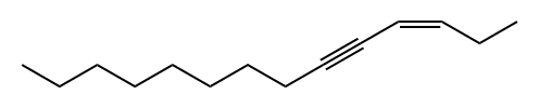 (Z)-3-Tetradecen-5-yne 结构式