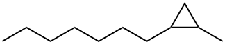 1-Heptyl-2-methylcyclopropane 结构式