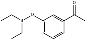 Diethyl(3-acetylphenyloxy)borane 结构式
