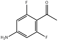 1-(4-氨基-2,6-二氟苯基)乙烷-1-酮 结构式