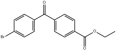 4-(4-溴苯甲酰基)苯甲酸乙酯 结构式