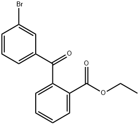 2-(3-溴苯甲酰基)苯甲酸乙酯 结构式