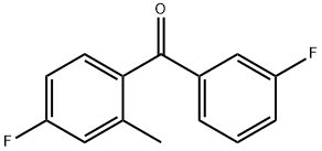 3,4'-DIFLUORO-2'-METHYLBENZOPHENONE 结构式