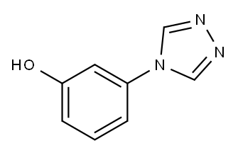 3-(4H-1,2,4-三唑-4-基)苯酚 结构式