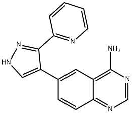 4-QuinazolinaMine, 6-[3-(2-pyridinyl)-1H-pyrazol-4-yl]- 结构式