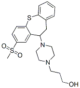 10-[4-(3-Hydroxypropyl)piperazino]-8-(methylsulfonyl)-10,11-dihydrodibenzo[b,f]thiepin 结构式