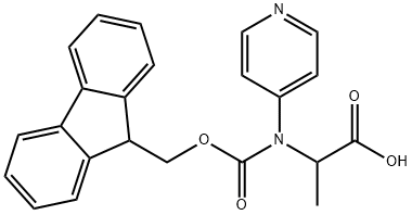 FMOC-DL-4-吡啶基丙氨酸 结构式