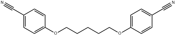 [1,5-双(4-氰基苯酚)戊烷] 结构式