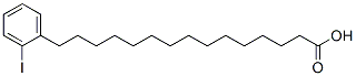 omega-(2-iodophenyl)pentadecanoic acid 结构式