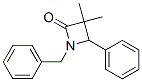 1-Benzyl-3,3-dimethyl-4-phenylazetidine-2-one 结构式