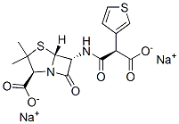 Ticarcillin monosodium monohydrate 结构式