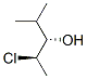 3-Pentanol, 2-chloro-4-methyl-, (R*,S*)-(+/-)- 结构式