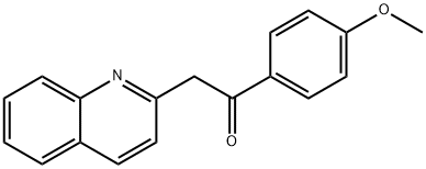 1-(4-甲氧基苯基)-2-(喹啉-2-基)乙烷-1-酮 结构式