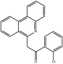 1-(2-chlorophenyl)-2-phenanthridin-6-yl-ethanone 结构式