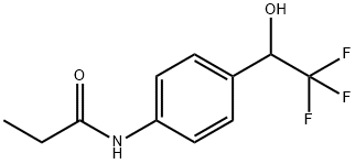 N-[4-(2,2,2-trifluoro-1-hydroxyethyl)phenyl]propionamide  结构式