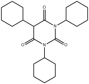 1,3,5-Tricyclohexylbarbituric acid 结构式