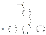 2-[benzyl-[(4-dimethylaminophenyl)methyl]amino]-1-(4-chlorophenyl)ethanol 结构式