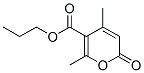 propyl 2,4-dimethyl-6-oxo-pyran-3-carboxylate 结构式