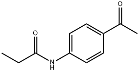 N-(4-乙酰苯基)丙酰胺 结构式