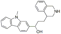 1-(9-methylcarbazol-2-yl)-3-(1,2,3,4-tetrahydroisoquinolin-4-yl)propan-1-ol 结构式