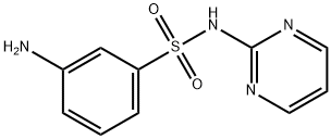 3-氨基-N-(嘧啶-2-基)苯-1-磺酰胺 结构式