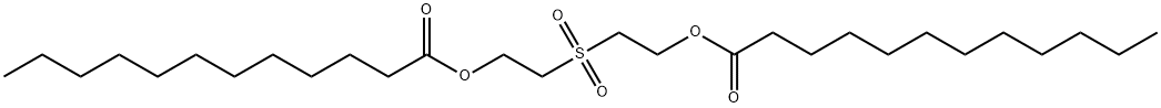 2-(2-dodecanoyloxyethylsulfonyl)ethyl dodecanoate 结构式