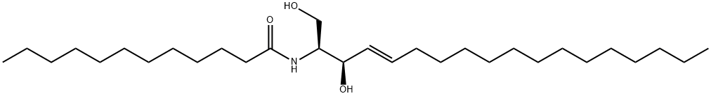 N-月桂酰-D-鞘胺醇 结构式