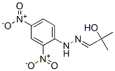 2-Hydroxy-2-methylpropanal 2,4-dinitrophenyl hydrazone 结构式