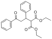 DIETHYL (3-OXO-1,3-DIPHENYLPROPYL)MALONATE 结构式