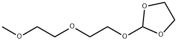 2-[2-(2-甲氧乙氧基)乙氧基]-1,3-二氧环戊烷 结构式