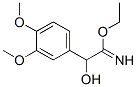 Benzeneethanimidic  acid,  -alpha--hydroxy-3,4-dimethoxy-,  ethyl  ester  (9CI) 结构式