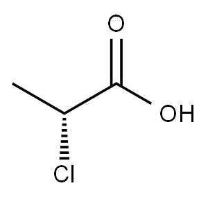 (R)-(+)-2-氯丙酸 结构式