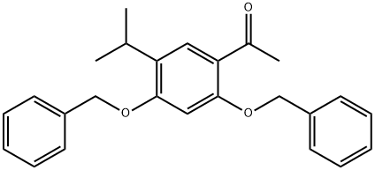 1-(2,4-双(苄氧基)-5-异丙苯基)乙酮 结构式