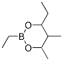 2,4-Diethyl-5,6-dimethyl-1,3,2-dioxaborinane 结构式