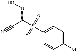 2-[(4-CHLOROPHENYL)SULFONYL]-2-HYDROXYIMINOACETONITRILE 结构式