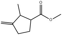 2-Methyl-3-methylene-1-cyclopentanecarboxylic acid methyl ester 结构式