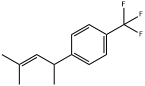 1-(1,3-Dimethyl-2-butenyl)-4-(trifluoromethyl)benzene 结构式